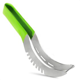 Watermelon Slicer Cutter Tool Durable Stainless Steel Blade Watermelon Cutter with Ergonomic Handle Slice or Cube Cantaloupe & Honeydew Quick Mes