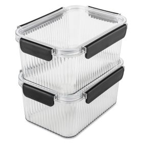 2 Pack of 7 Cup Food Storage Containers, Clear