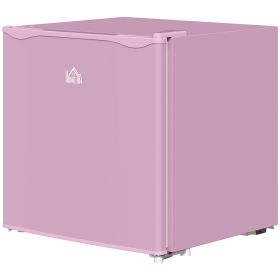 HOMCOM 1.1 Cu.Ft Countertop Mini Freezer, Compact Upright Freezer with Removable Shelves, Pink