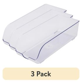 (3 pack) Clear Plastic Refrigerator Soda Can Dispenser